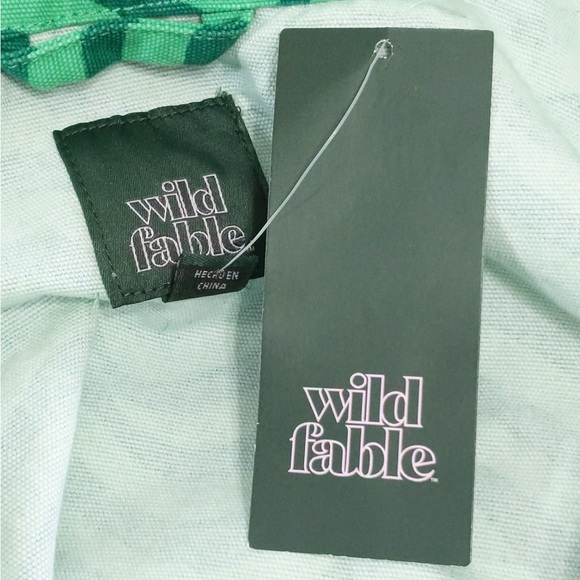 👯‍♀️Host Pick⚡️Wild Fable Green Wave Print Jacket- w/ flaw - Picture 9 of 11